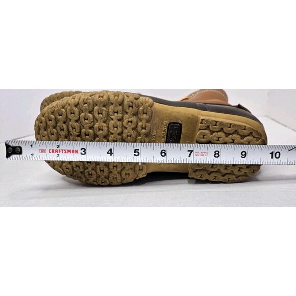 LL Bean Men's Duck Boots Made In USA Brown Size 6 Medium, 6 Eyelet - Picture 10 of 10